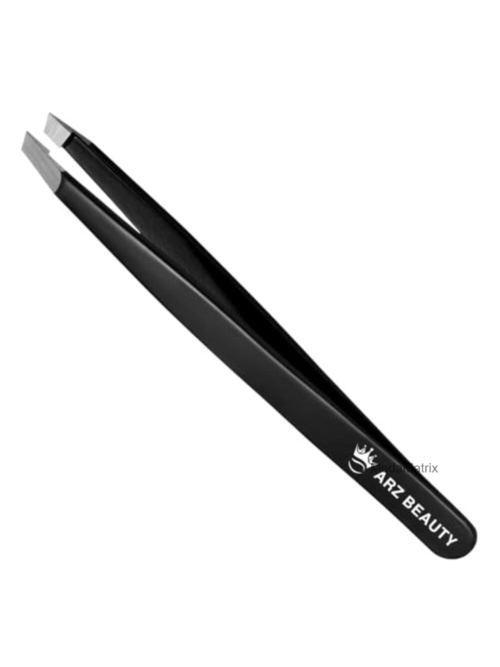 Slant Tip Stainless Steel Eyebrow Tweezer Precision Hair Removal